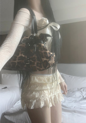 Shinjuku y2k Leopard Big Bag